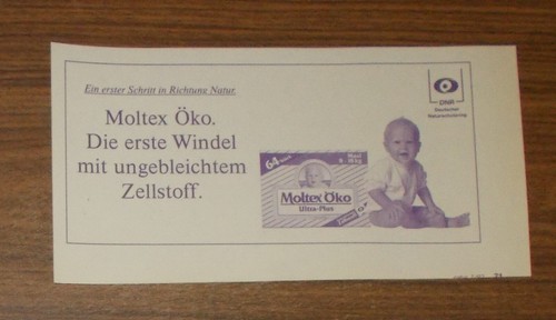 Seltene werbung vintage moltex - seltene,