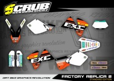 KTM EXC 125 200 250 300 380 520 1998 1999 2000 2001 2002 Grafik Dekor Aufkleber