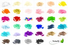 80-100 Bastelfedern 5 -10 cm Marabufedern Flaumfedern Dekofedern Schmuck Federn