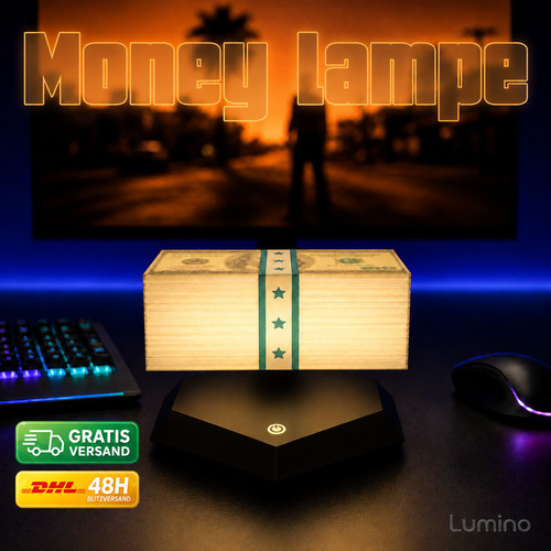 Money lamp schwebend - money, led