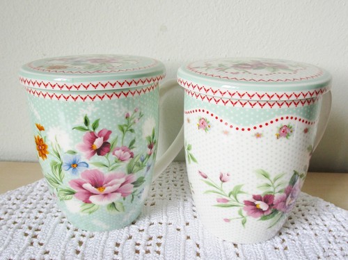 Teetasse mit teesieb - st.,