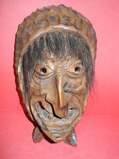 ältere Holzmaske Larve Fasnet