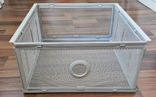 IKEA Faltbox Metall grau, Netzwand, Metallkorb,, BxT: 31x35, Höhe ca. 15,5 Top