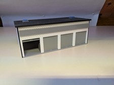 H0 HO 1:87 Gebäude LKW Garage 4fach grws (2) Bausatz