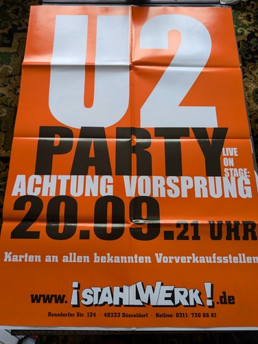 Konzertposter party achtung - konzertposter,
