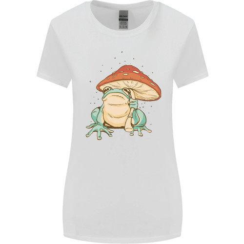 Ein frosch unter einem - unter, pilz