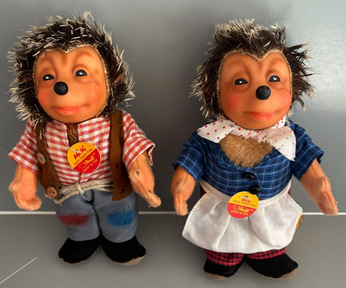 Steiff igel paar micki - paar,