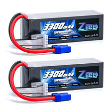 2x Zeee 22.2V 6S Lipo Akku Batterie 120C 3300mAh EC5 Softshell für RC Auto Heli