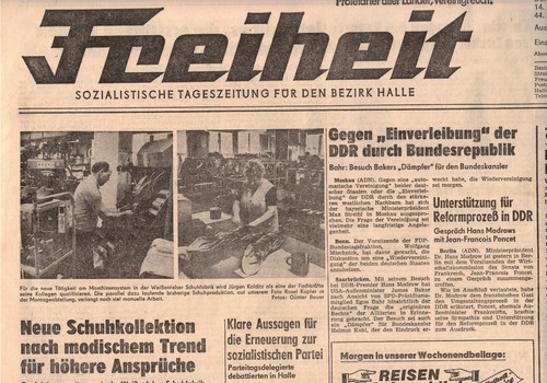 Ddr zeitung freiheit - freiheit, halle