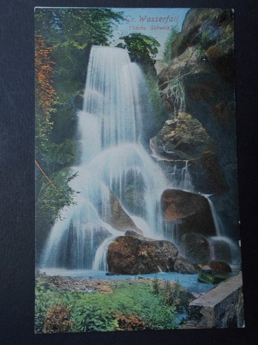 Sebnitz großer wasserfall - ak,