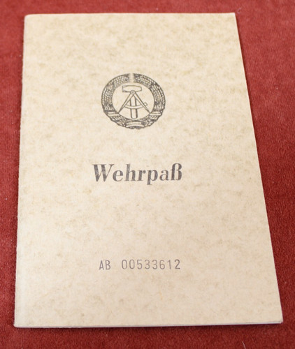 Ddr dokument nva wehrpaß - ddr-dokument:,