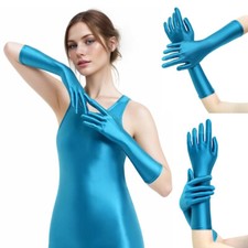 Damen Glitzer Oil Satin