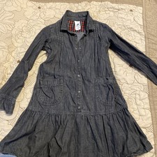 Mädchen Jeans Kleid Gr.128