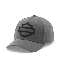 Harley-Davidson Live By It Switchback Adjustable Cap Schirmmütze Grau Schwarz