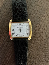 Armbanduhr Emile Pequignet römische Ziffern gold Krokoarmband