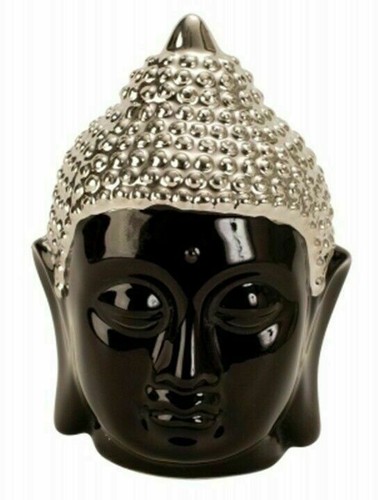 Buddha kopf porzellan schwarz - buddha,