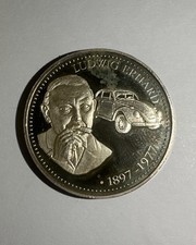 Silbermedaille - Ludwig Erhard 1897-1977, Silber .999, 10 Gramm, sehr schön