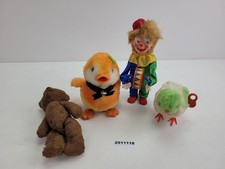 Spielzeug Konvolut Plüsch Clown Figur Aufzieh-Küken Teddy Vintage Carl #2511118
