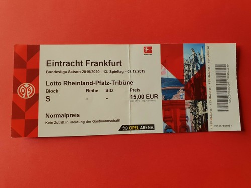 Used ticket 2019 bundesliga - ticket,
