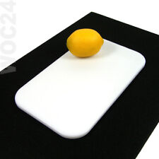 25 x 15 cm Kunststoff Schneidebrett Frühstücksbrett Frühstücksbrettchen Weiß