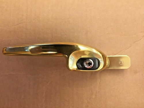 Hoppe links massiv - messing, pvc