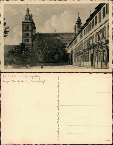 Ansichtskarte amorbach - ansichtskarte,
