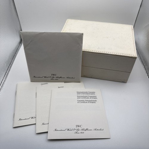 Iwc schatulle box - iwc, 1989