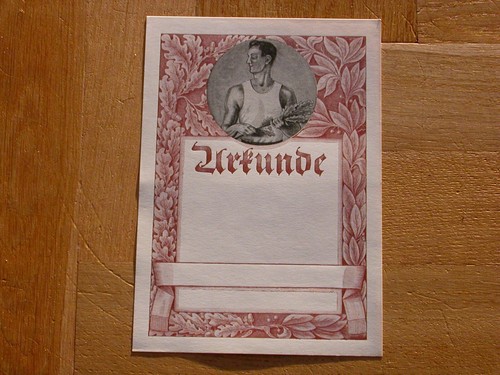 Sport 1936 urkunde blanco - ,