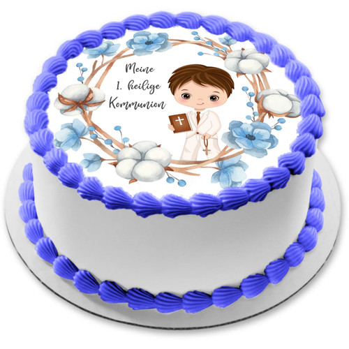 Kommunion junge tortenaufleger - kommunion,