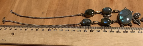 Kette halskette labradorit alt - labradorit,