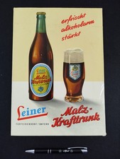 Werbeschild Nr. 4 - Leiner - Malz =  Krafttrunk – Brauerei - Sammlungsauflösung