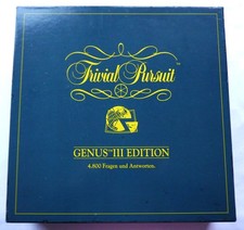 TRIVIAL PURSUIT GENUS 3 EDITION wie NEU 4800 Fragen + Antworten 2 o mehr Spieler