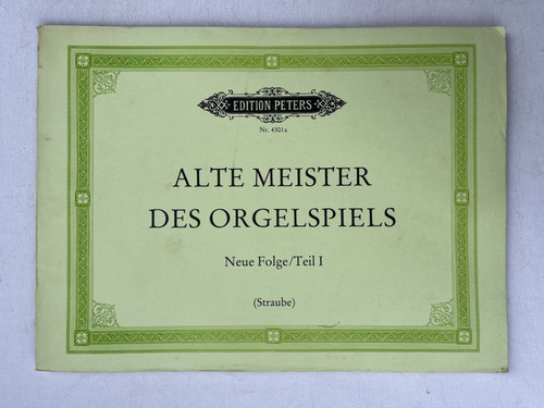 Noten alte meister - alte, des