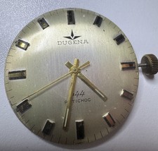 PUW 460 I Dugena 683 Uhrwerk + Zifferblatt Dugena 444