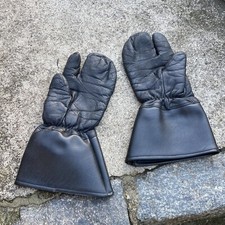 DDR Motorrad Handschuhe G 10 Stulpenhandschuhe Leder Oldtimer EMW Simson MZ IFA