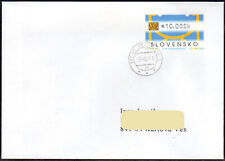 2002 Slowakei ATM 2 - fluor. Wellen Brief 10,00 Sk. 9.8.07 Bratislava, Nagler