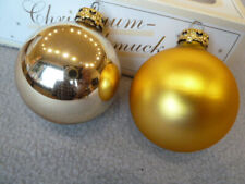 5 GLAS-WEIHNACHTSKUGELN Gold** Christbaumschmuck *Christbaumkugeln