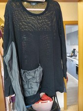 akh Damenpullover schwarz mit