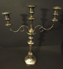Versilberter kerzenleuchter - versilberter,