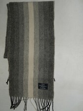 Ballantrae Schottland Wollschal Grau Fransenschal 100% Lambswool