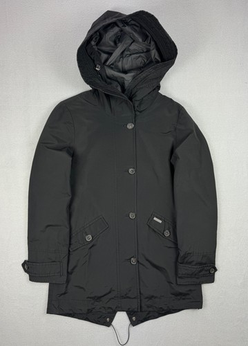 Women woolrich black hooded - black,