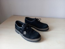 Haferlschuhe Damen, Trachtenschuhe Wildleder Schwarz , von Taxi,  Größe 38