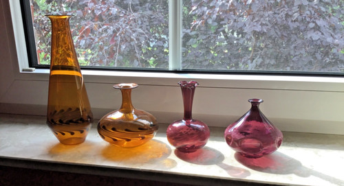 Lauscha glas vasen - 4,