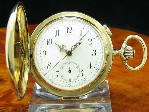 14kt 585 gold savonette - 14kt,