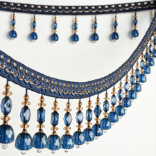 2M Vorhang Kristall Perlen