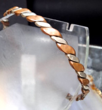 Armreif Kupfer Messing Twist