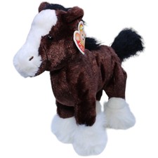 Dunkelbraunes Pferd, stehend Kuscheltier 24cm Gebraucht Pferd