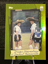 Topps Focus Argentina 2025 Diego Maradona & Daniel Passarella Gold 31/50