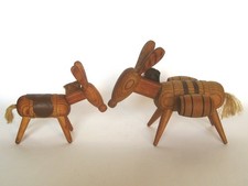 DDR Design KWO Olbernhau Hans Brockhage 2 Esel Wartburgsouvenir