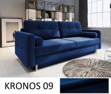 Moderne Sofa STELLA - Dunkelblaues Sofa mit Schlaffunktion